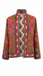 Mongolian gris con rosa eléctrico