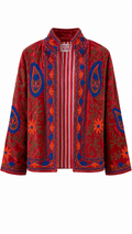 Fuego Roja con Detalles Azules